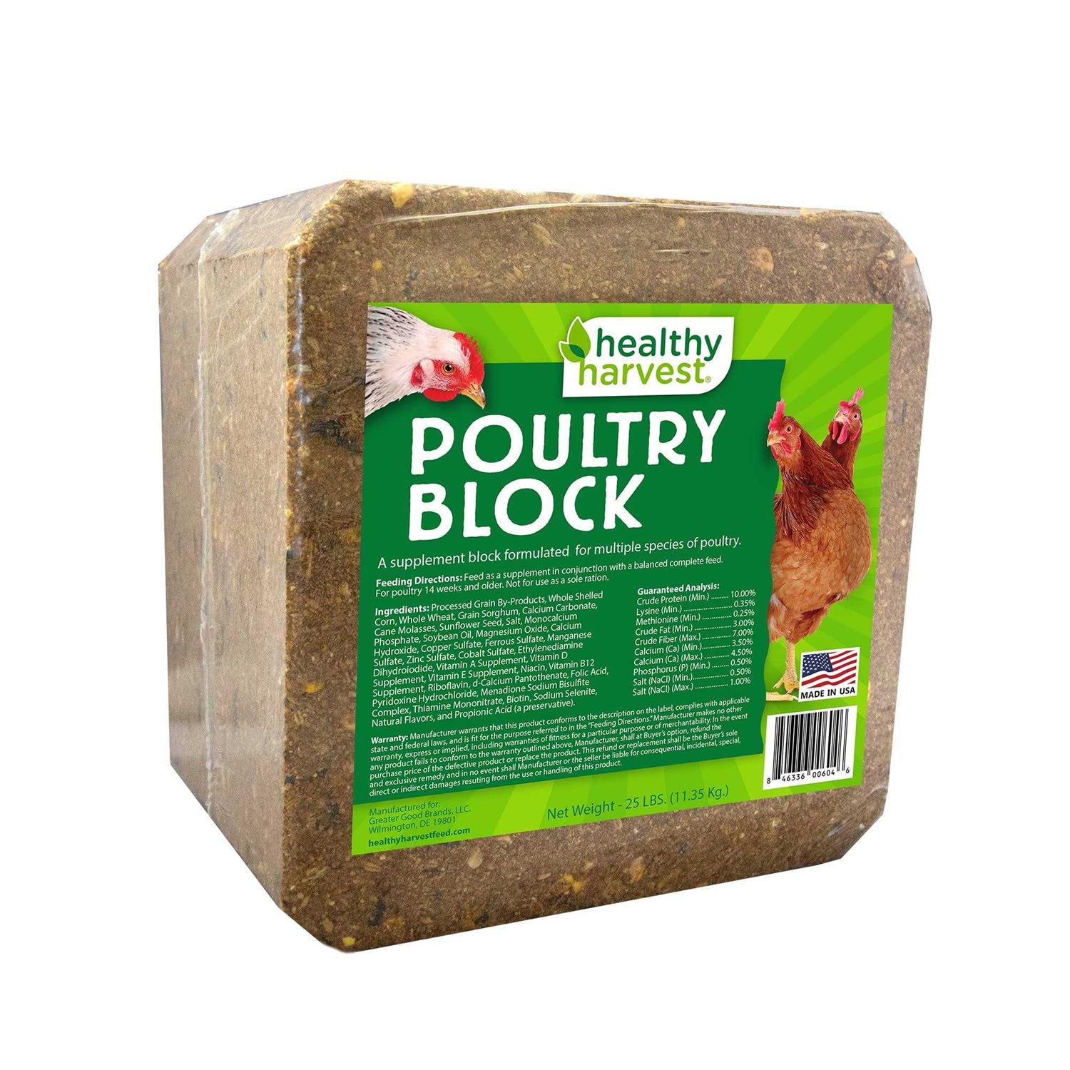 Healthy Harvest Poultry Block Supplement - Healthber