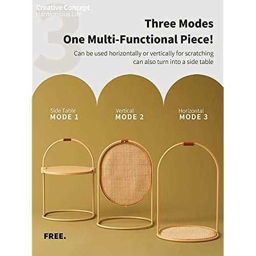 ms!make sure cat scratching post three modes cat scratcher - Healthber
