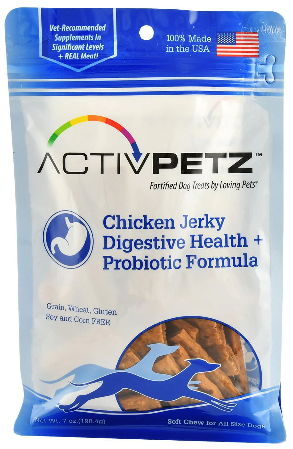 ActivPetz Digestive Health + Probiotic Jerky Treats - Healthber