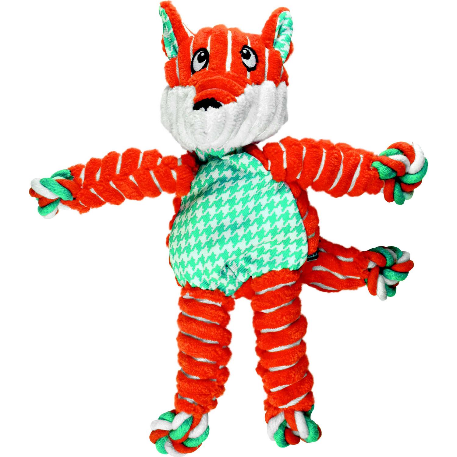 KONG Floppy Knots Fox Dog Toy - Healthber