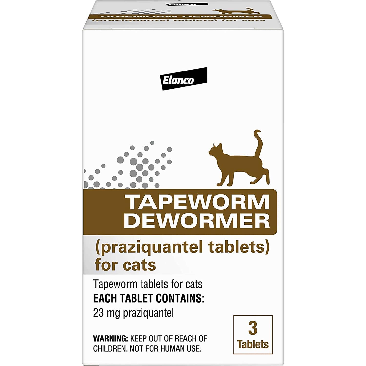 Elanco Tapeworm Dewormer Tablets for Cats, Pack of 3 - Healthber