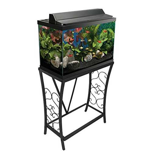 Aquatic Fundamentals 20 Gallon Metal Aquarium Stand - Healthber