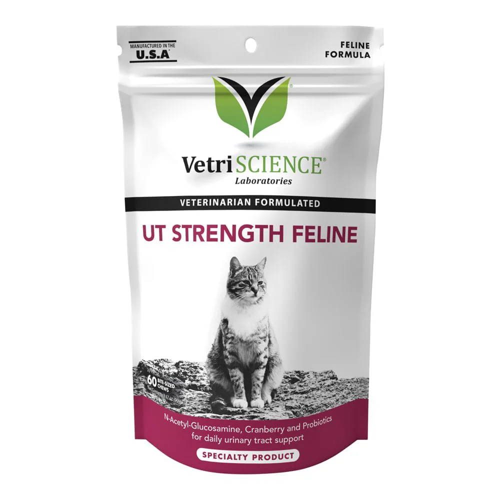 VetriScience UT Strength Feline, 60 Bite-Sized Chews - Healthber