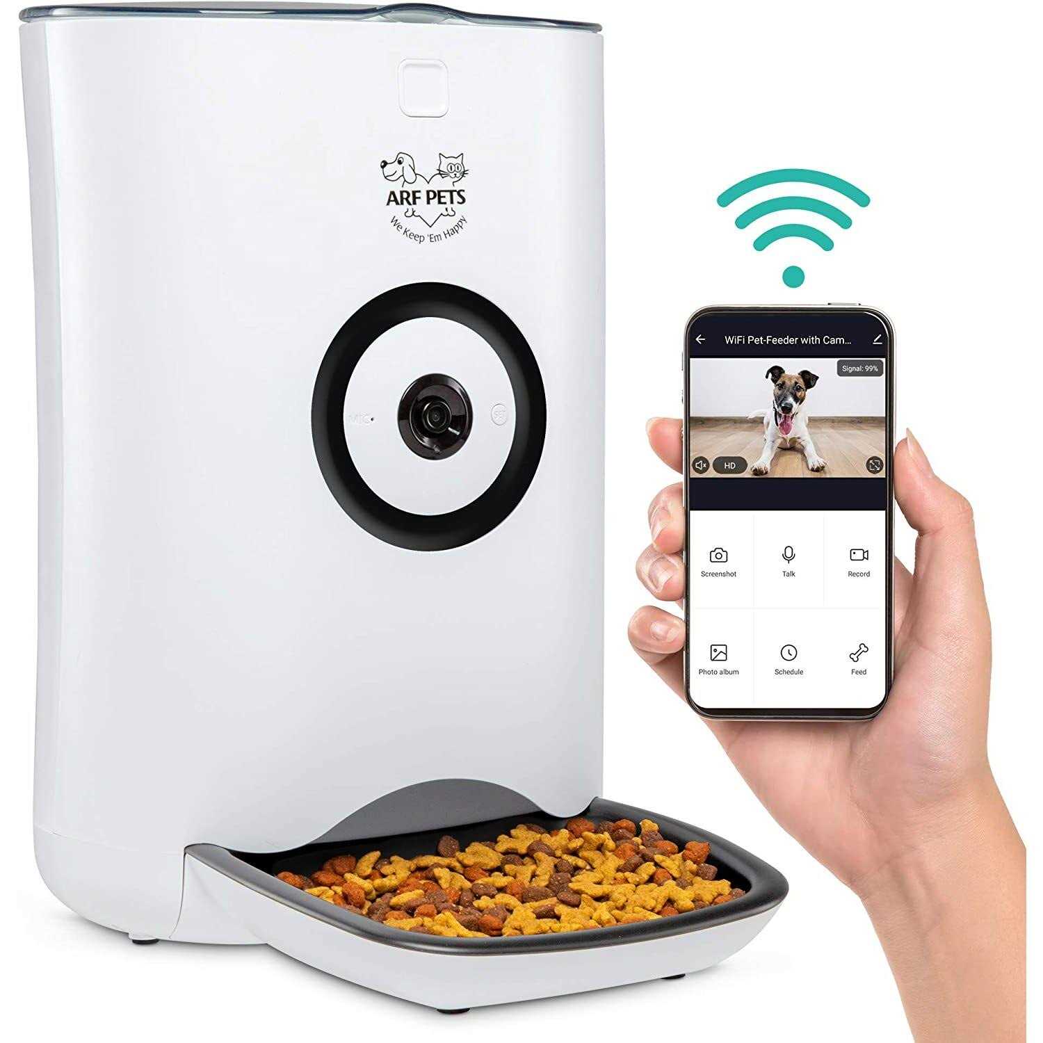 Arf Pets Smart Automatic Pet Feeder with Wi-Fi - Healthber