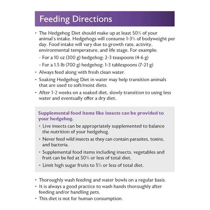 Mazuri Hedgehog Food - Healthber