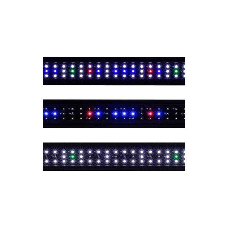 BeamsWork Vivio Full Spectrum LED Timer Adjustable Dimmer Aquarium Fish Tank Light Freshwater 12 20 24 30 36 48 - Healthber