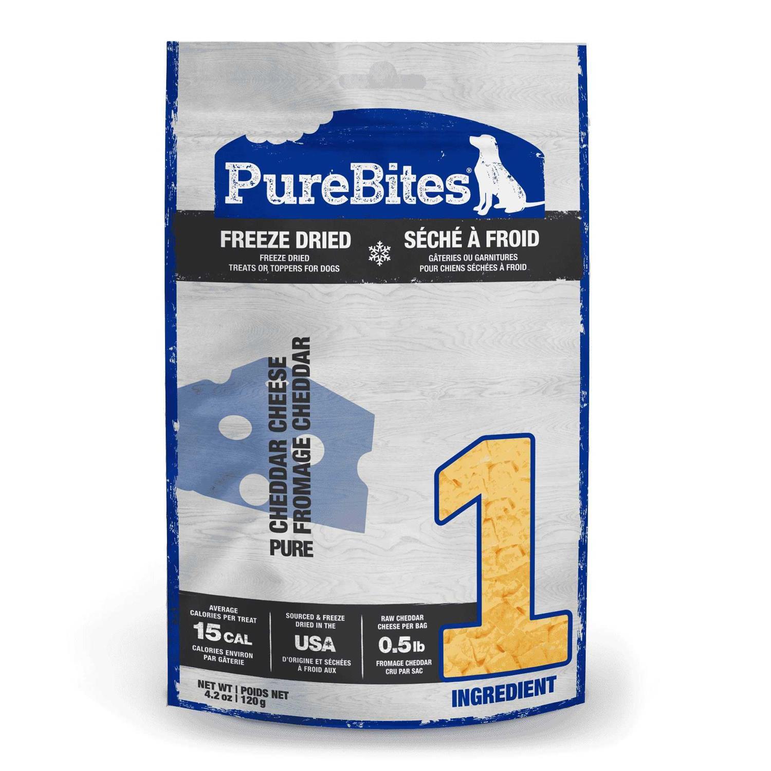 PureBites Cheddar Cheese Freeze Dried Dog Treats - Healthber