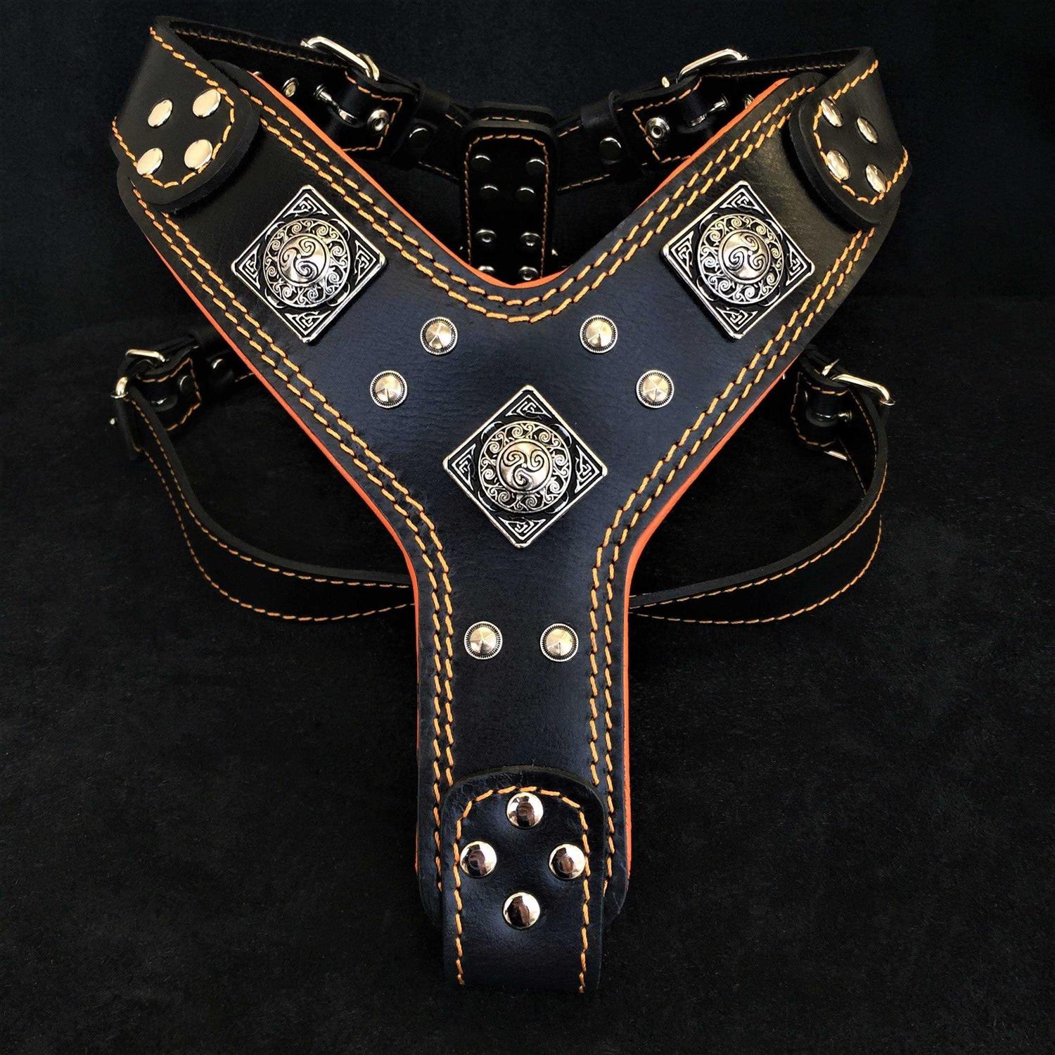 Bestia EROS Dog Leather Harness - Healthber