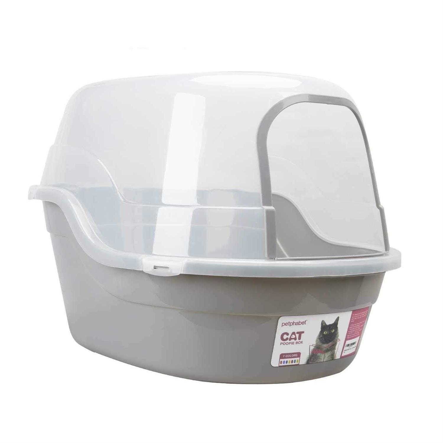 Petphabet Jumbo Hooded Cat Litter Box - Healthber