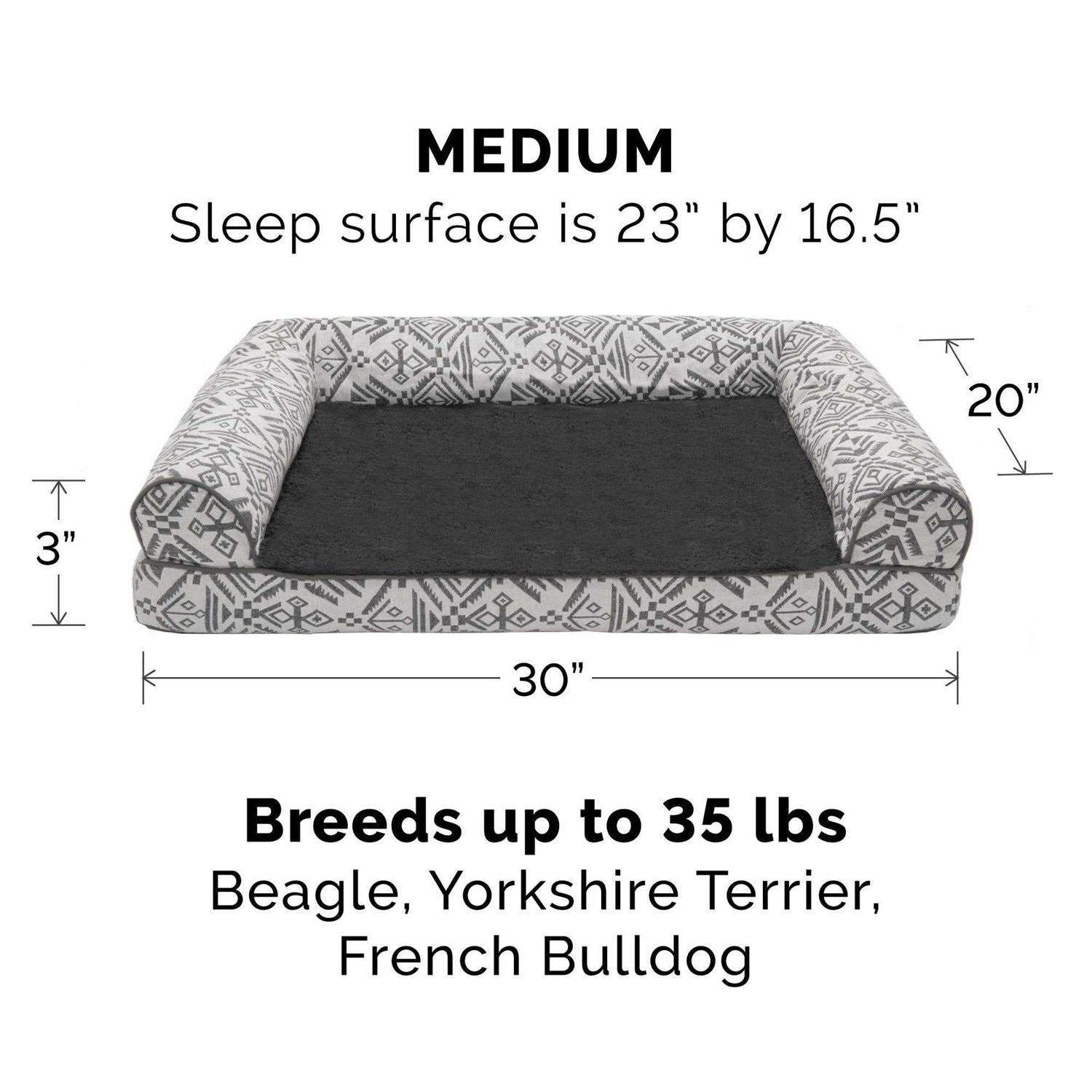 FurHaven Sofa Dog Bed Southwest Kilim - Healthber