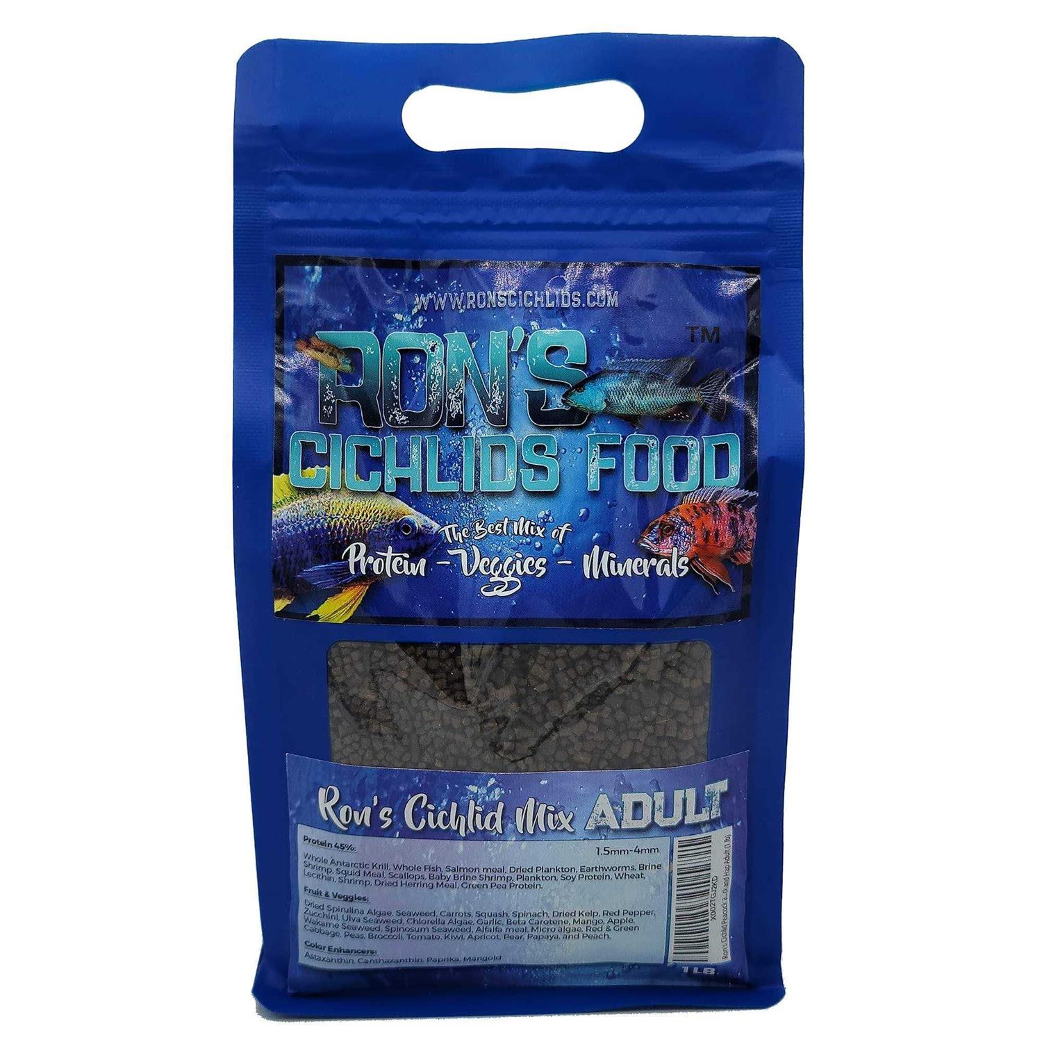 RONS CICHLIDS Rons cichlid Fish Food for African cichlids Tetras Other Tropical Fish - Healthber