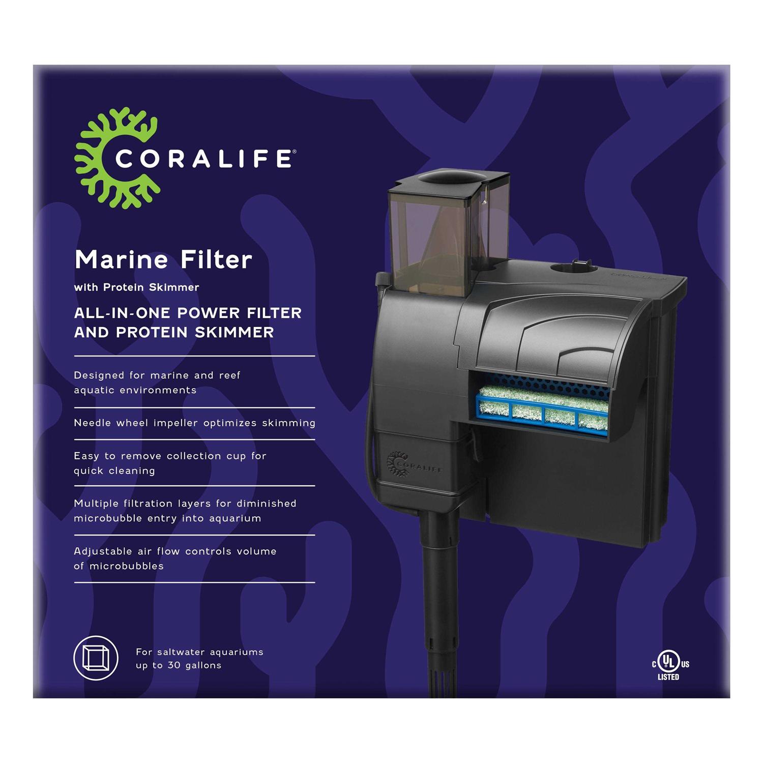 Coralife Marine Filter with Protein Skimmer - Healthber