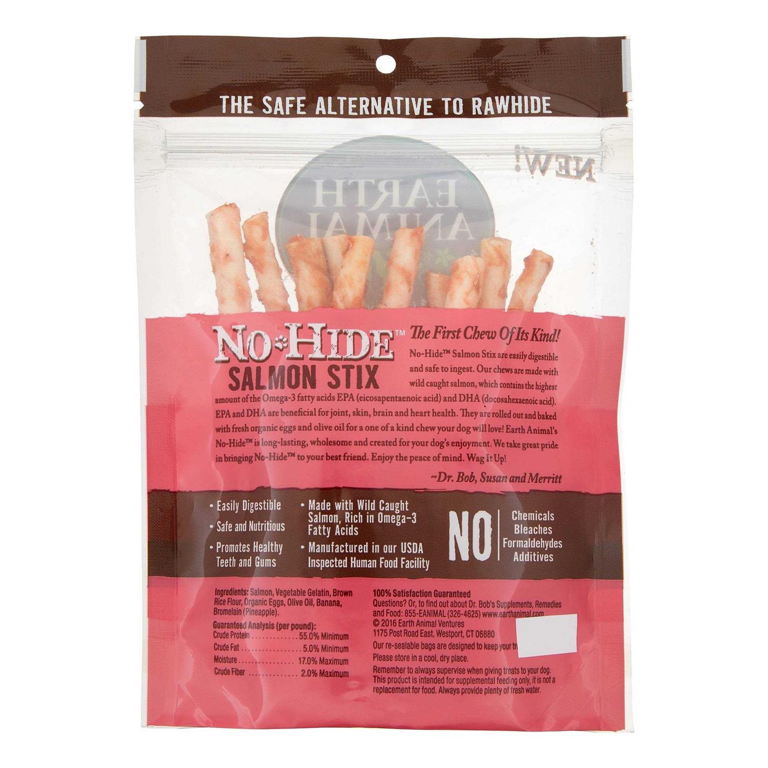 Earth Animal No Hide Salmon Stix - Healthber