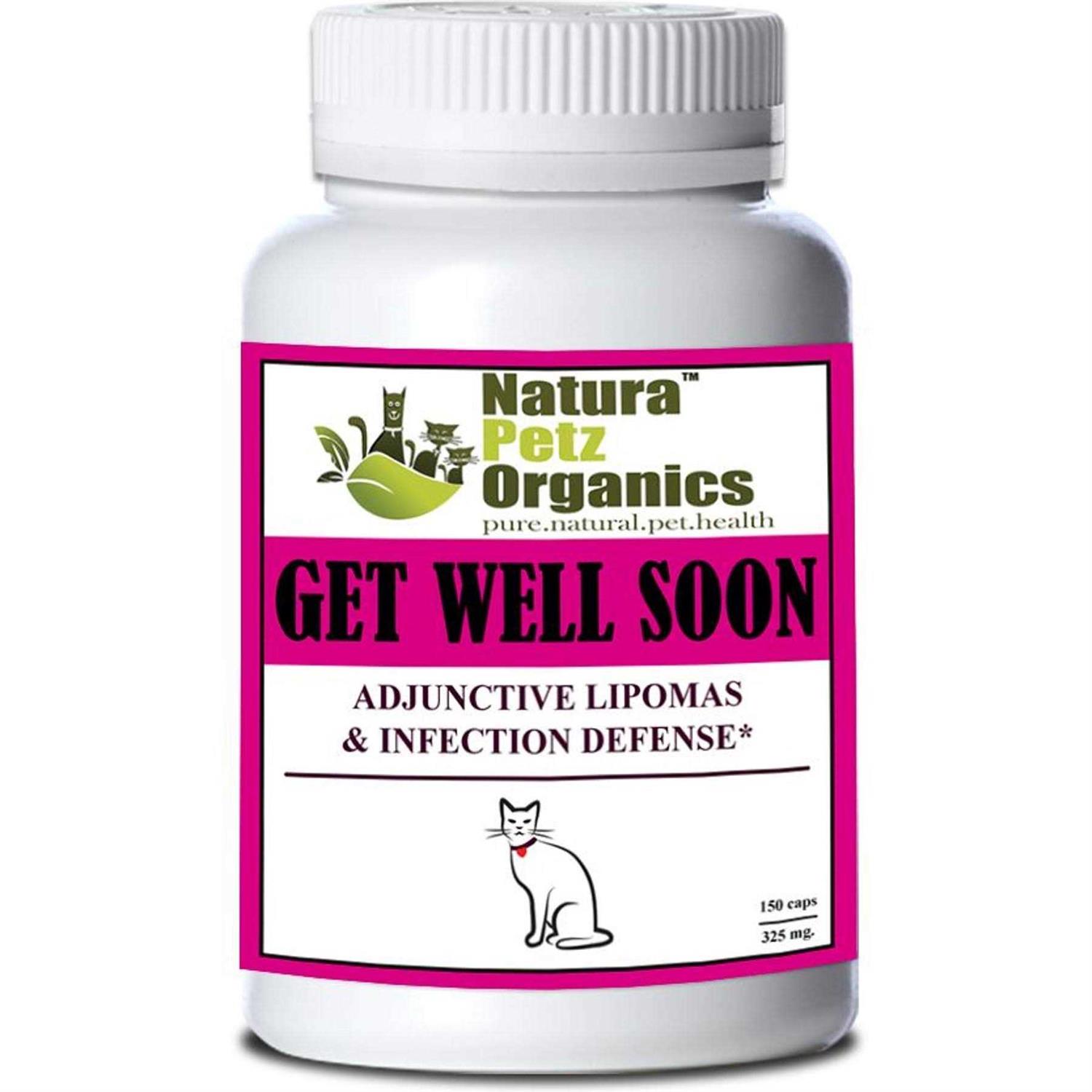 Organic Pet Systems Get Well Soon Adjunctive Lipoma + Infection Defense* CAT caps / 325 mg - Healthber