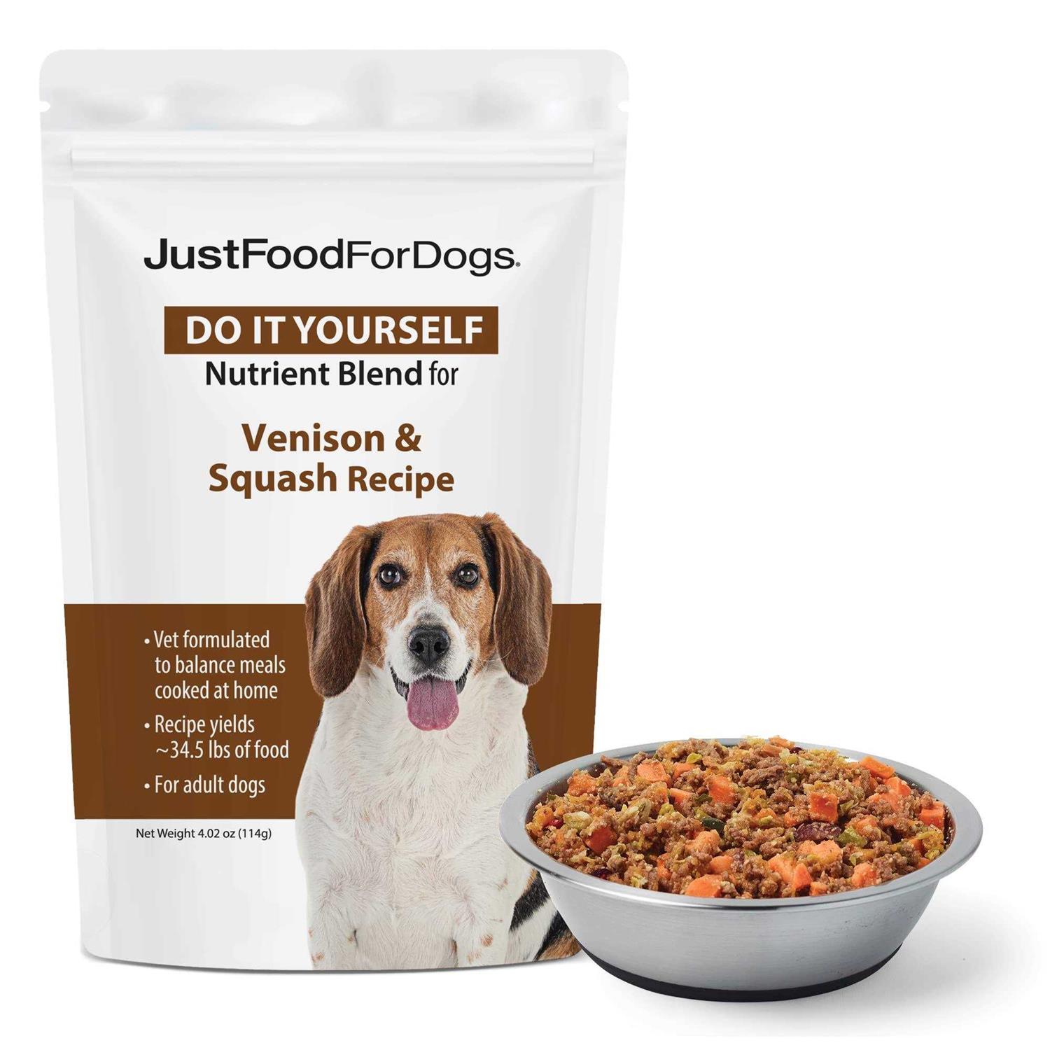 JustFoodForDogs Do It Yourself Nutrient Blend Venison - Healthber