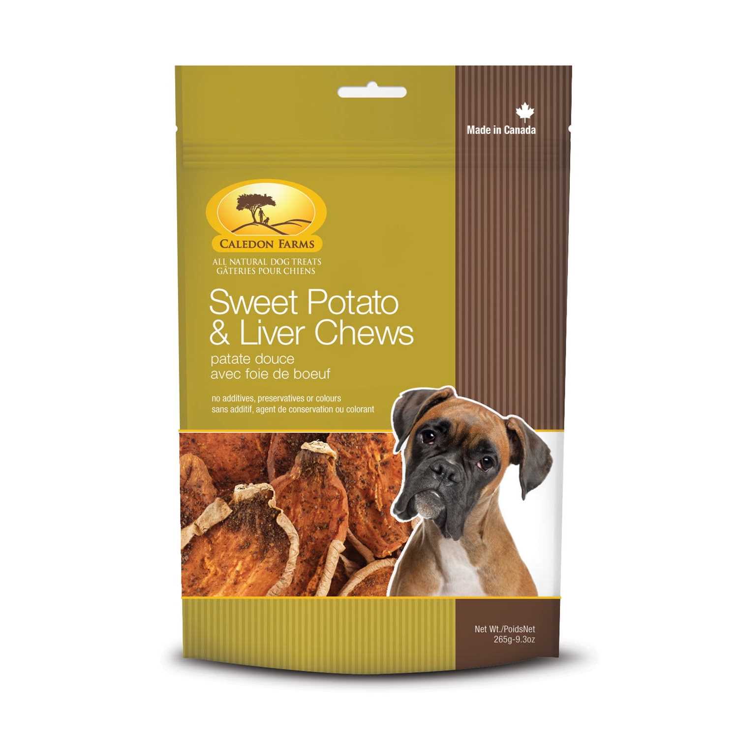 Caledon Farms Dog Treats Sweet Potato Chews with Liver - Healthber