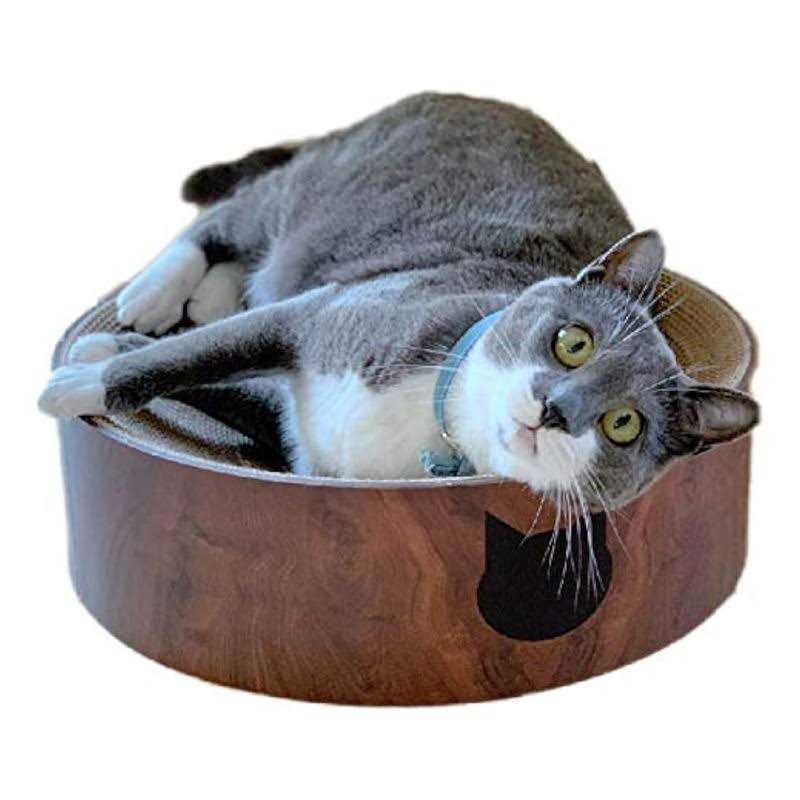 Necoichi Cozy Cat Scratcher Bowl - Healthber