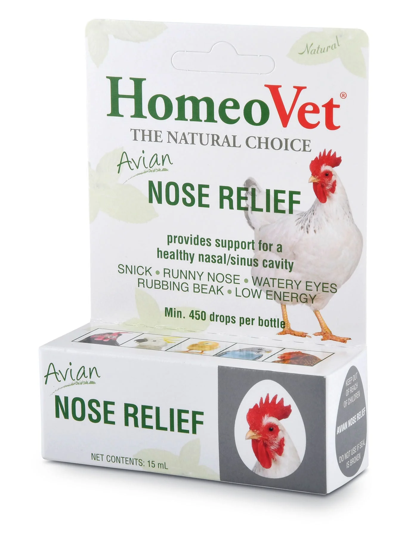HomeoVet Avian Nose Relief, 15 mL - Healthber