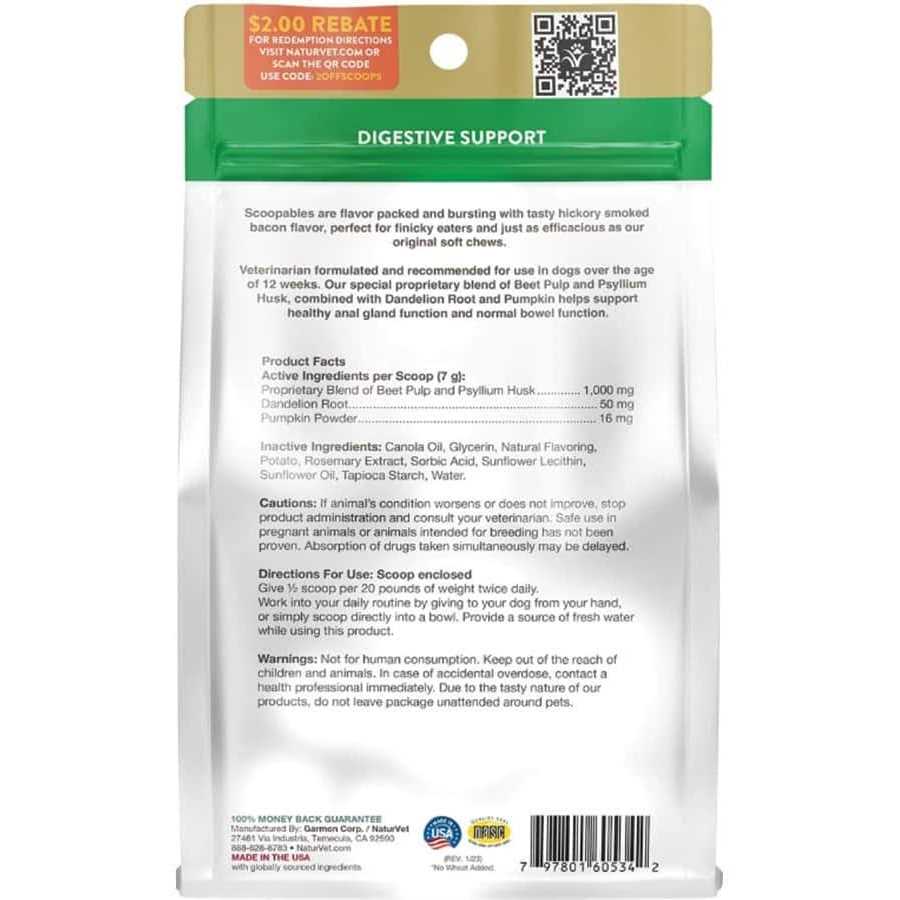 NaturVet Scoopables No Scoot Anal Gland Support - Healthber
