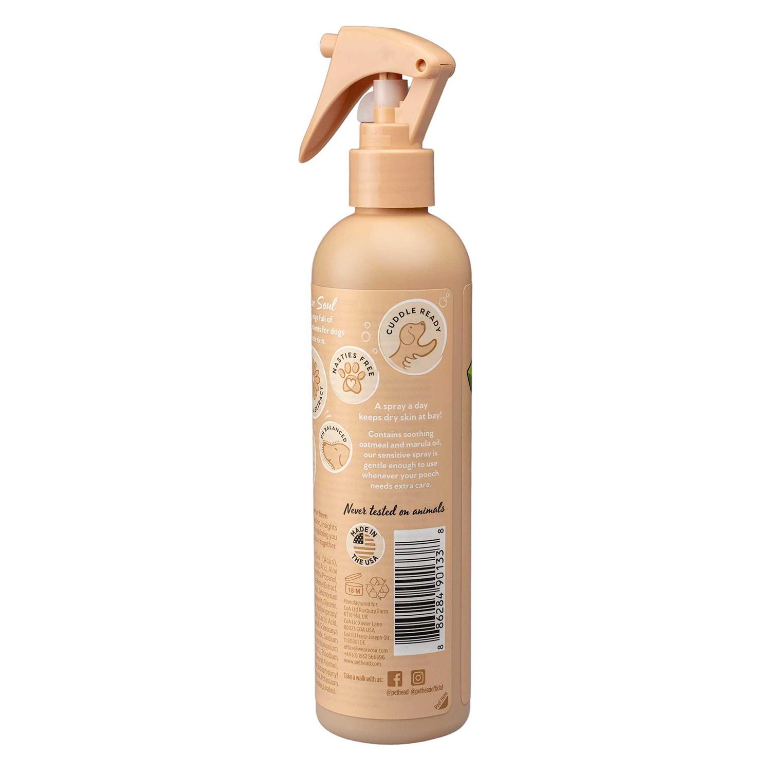 Pet Head Sensitive Soul Delicate Skin Spray for Dogs Coconut with Marula Oil - Healthber