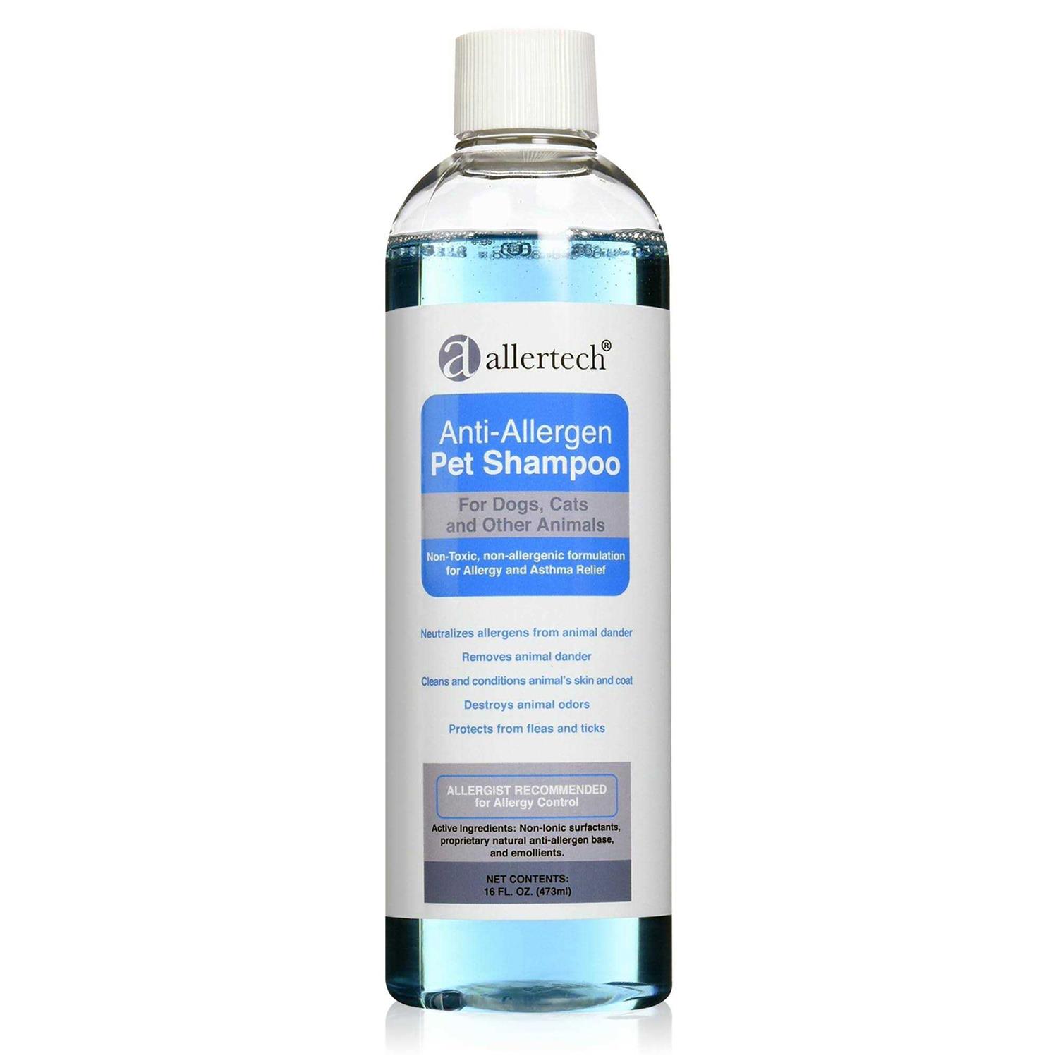 Allertech Anti-Allergen Pet Shampoo 16-oz Bottle - Healthber
