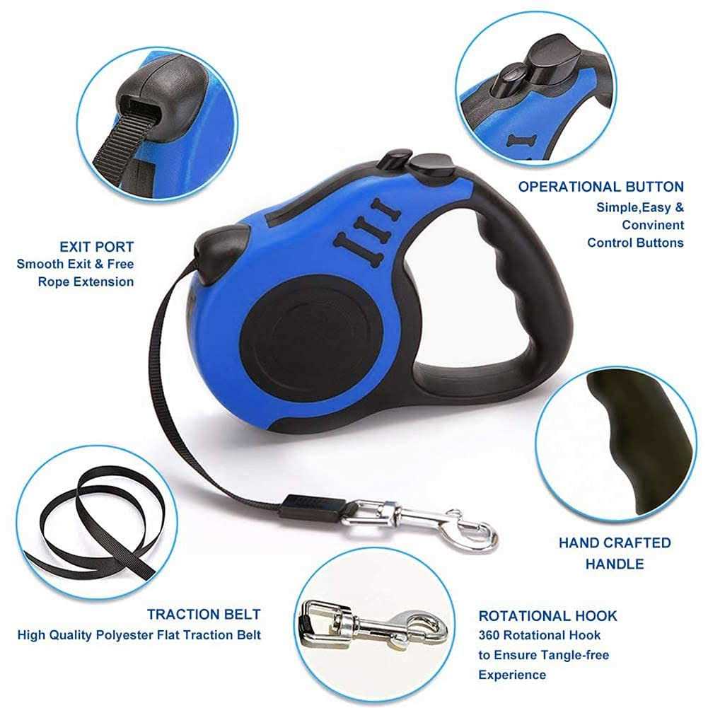 Alicedreamsky Retractable Dog Leash Long Suitable for Small Medium Dogs up - Healthber