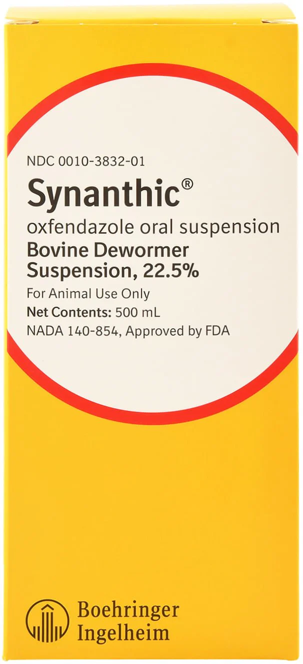 Synanthic Bovine Dewormer Suspension, 22.5% - Healthber