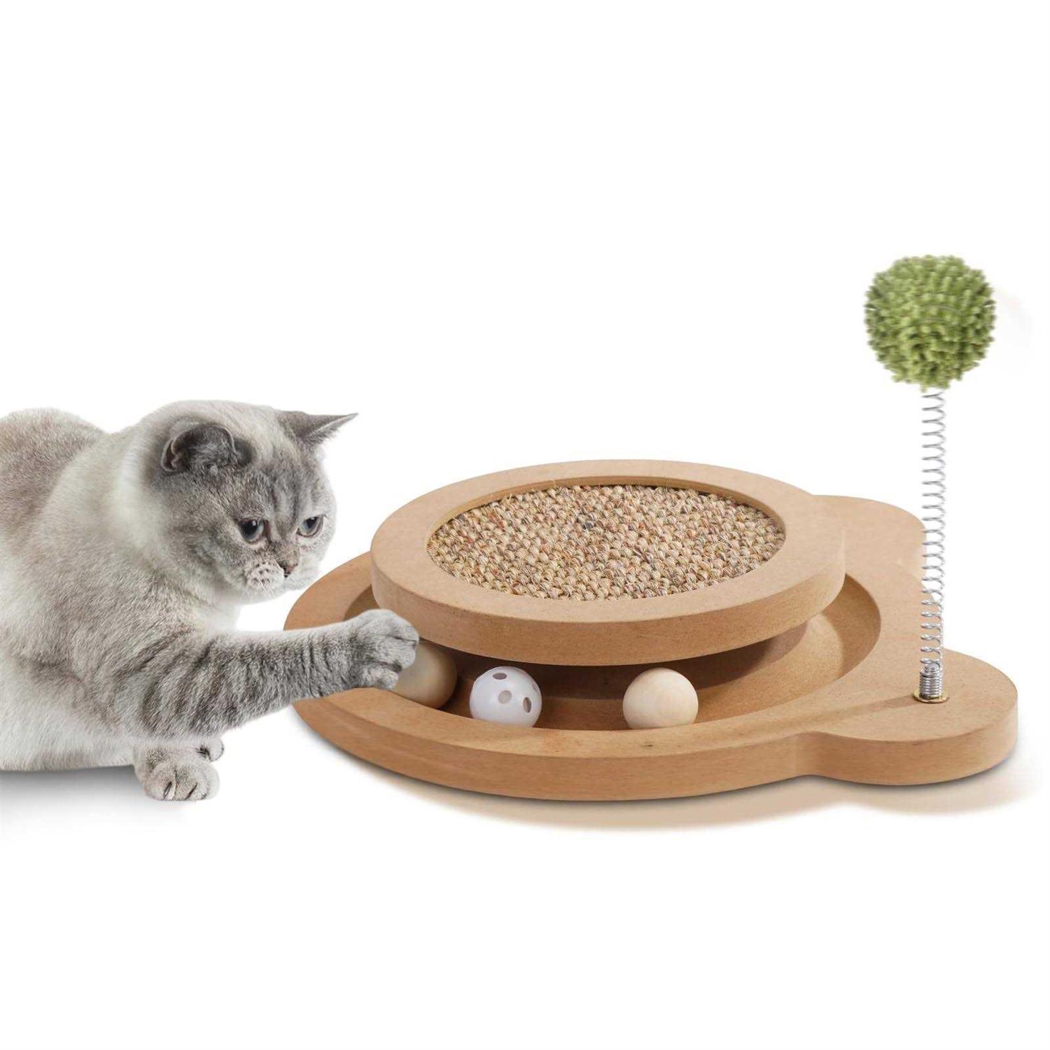 Sancagy Cat Scratcher 3rd Generation Cat Scratching Board 3 In1 Cat Toys for Indoor Cats - Healthber