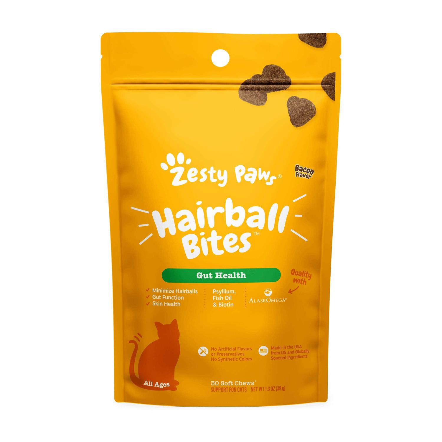 Zesty Paws Hairball Cat Bites - Healthber