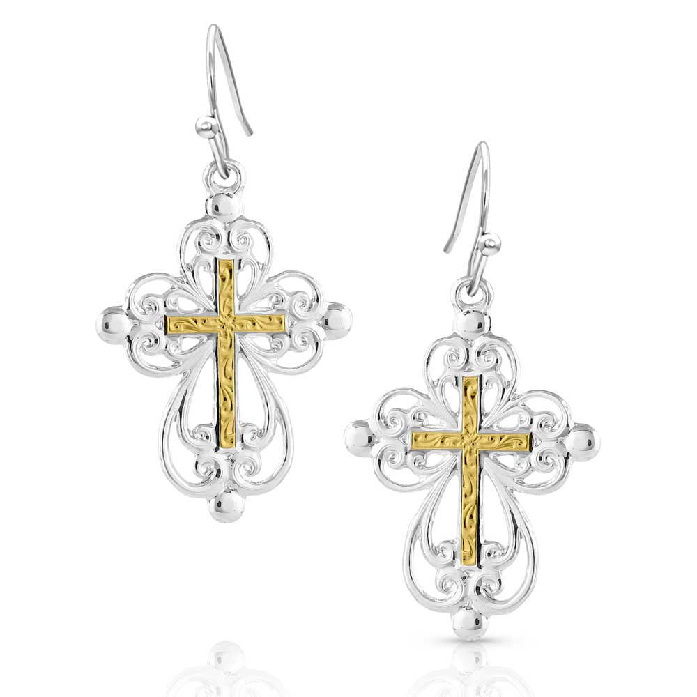 Enlightened Faith Cross Earrings - Healthber