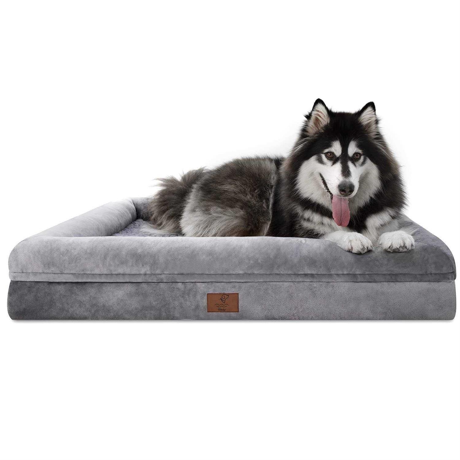 Yiruka Dog Bed Orthopedic Washable Dog Bed with Removable Cover - Healthber
