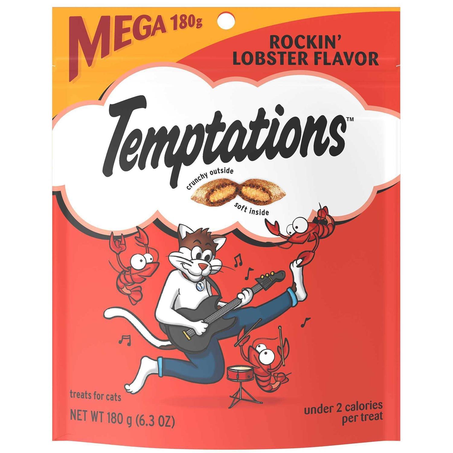 Temptations Rockin’ Lobster Crunchy & Soft Cat Treats - Healthber