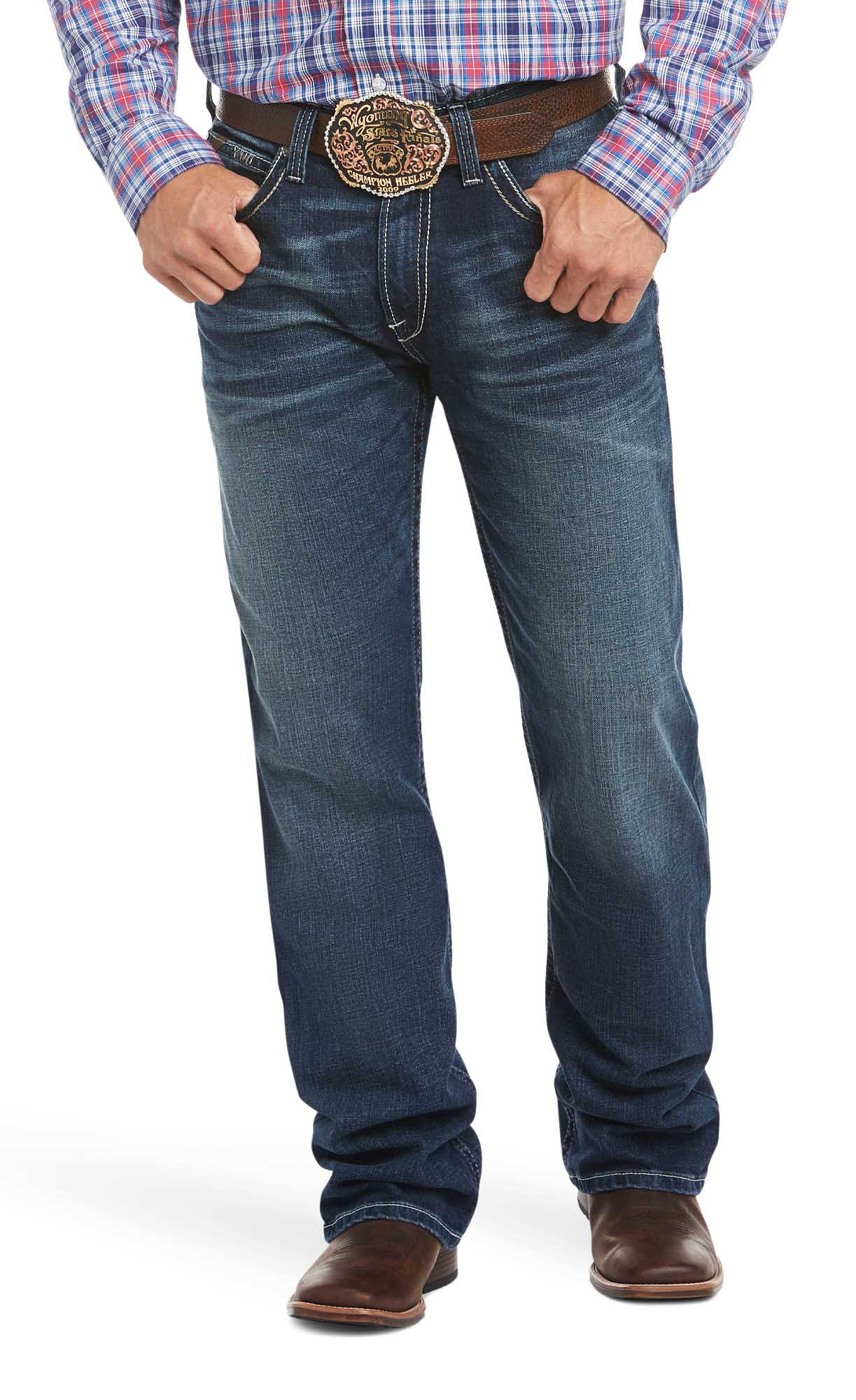 Ariat Men's M4 Low Rise Stretch Adkins Boot Cut Jean - Healthber