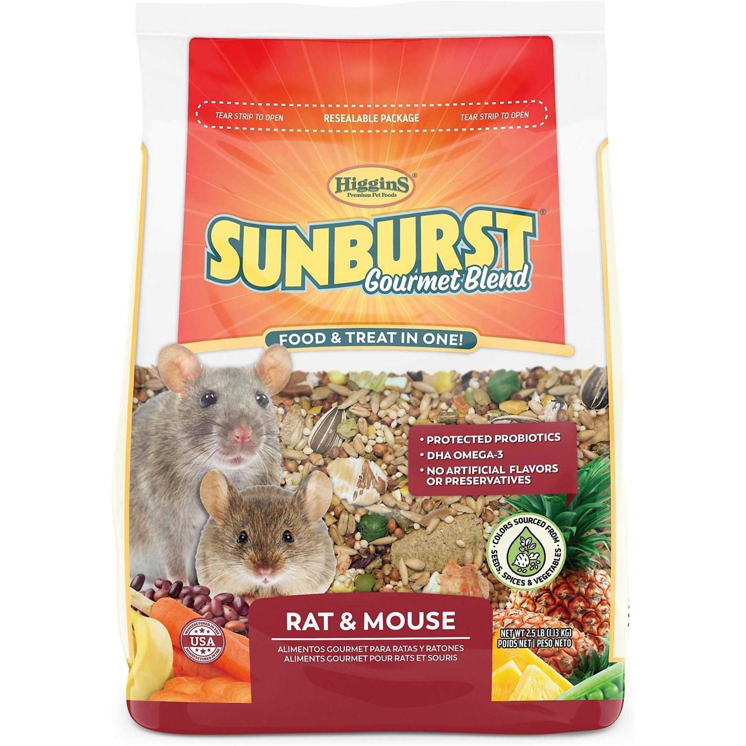 Higgins Sunburst Gourmet Blend Rat & Mouse Food - Healthber