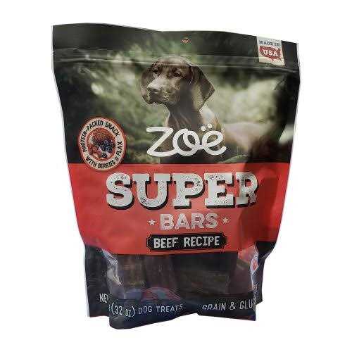 Zoe Beef Recipe Super Bars Dog Treats - Healthber