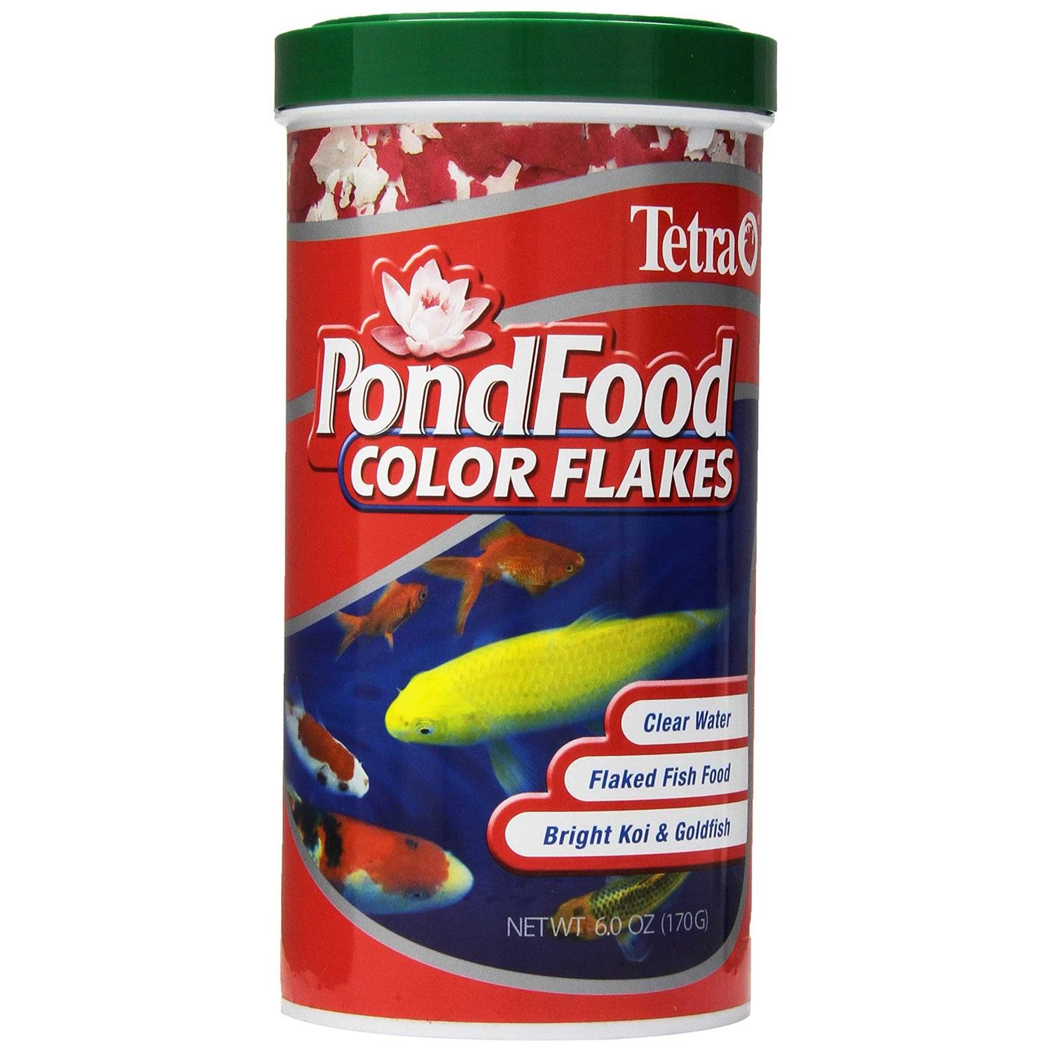 Tetra Color Flakes Pond Food 6 oz - Healthber