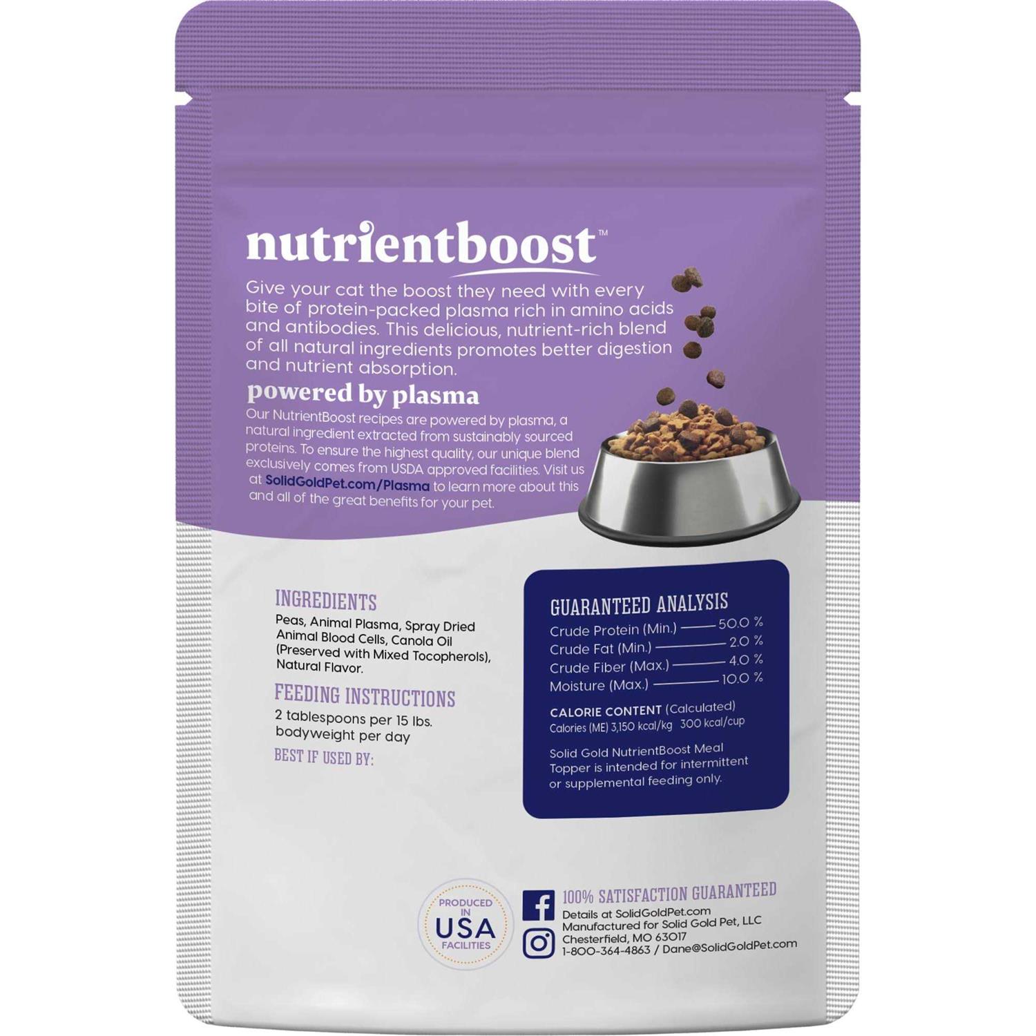 Solid Gold NutrientBoost Grain-Free Cat Food Topper - Healthber