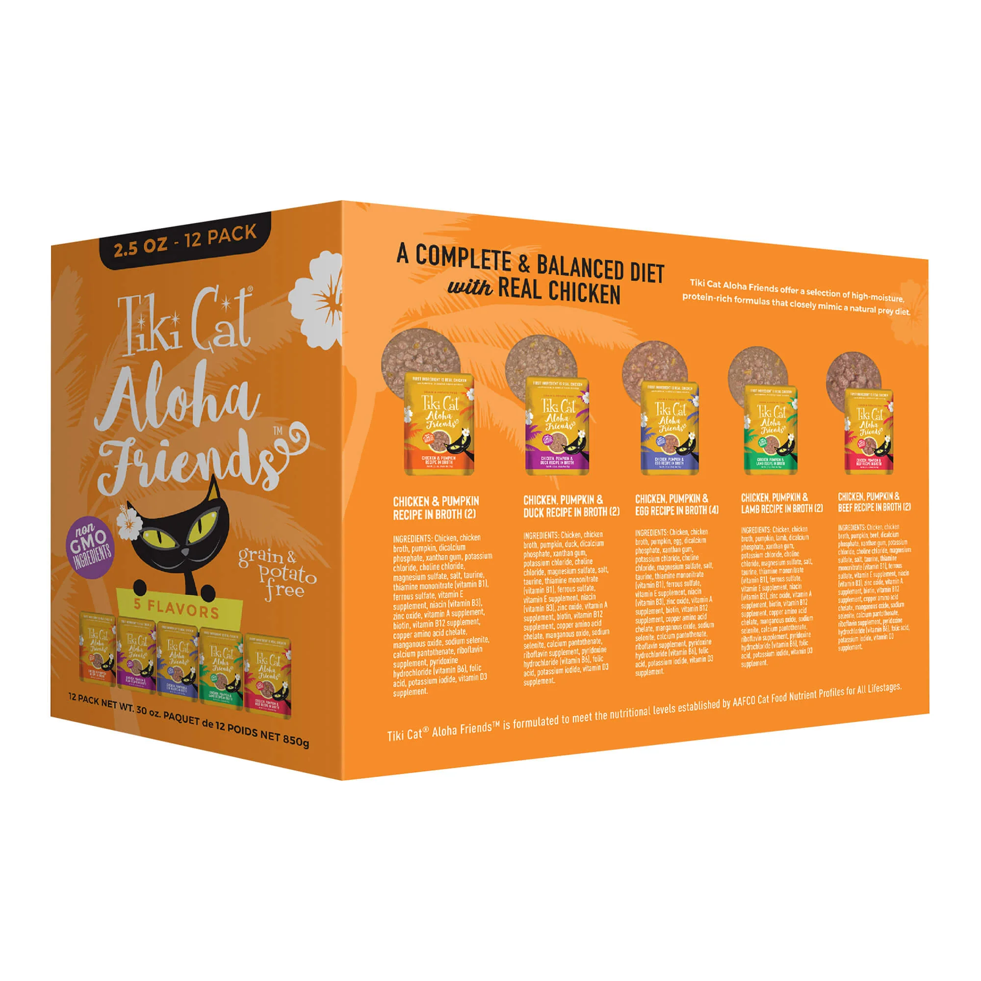 Tiki Cat Aloha Friends Wet Cat Food, Variety Pack, Pouches - Healthber