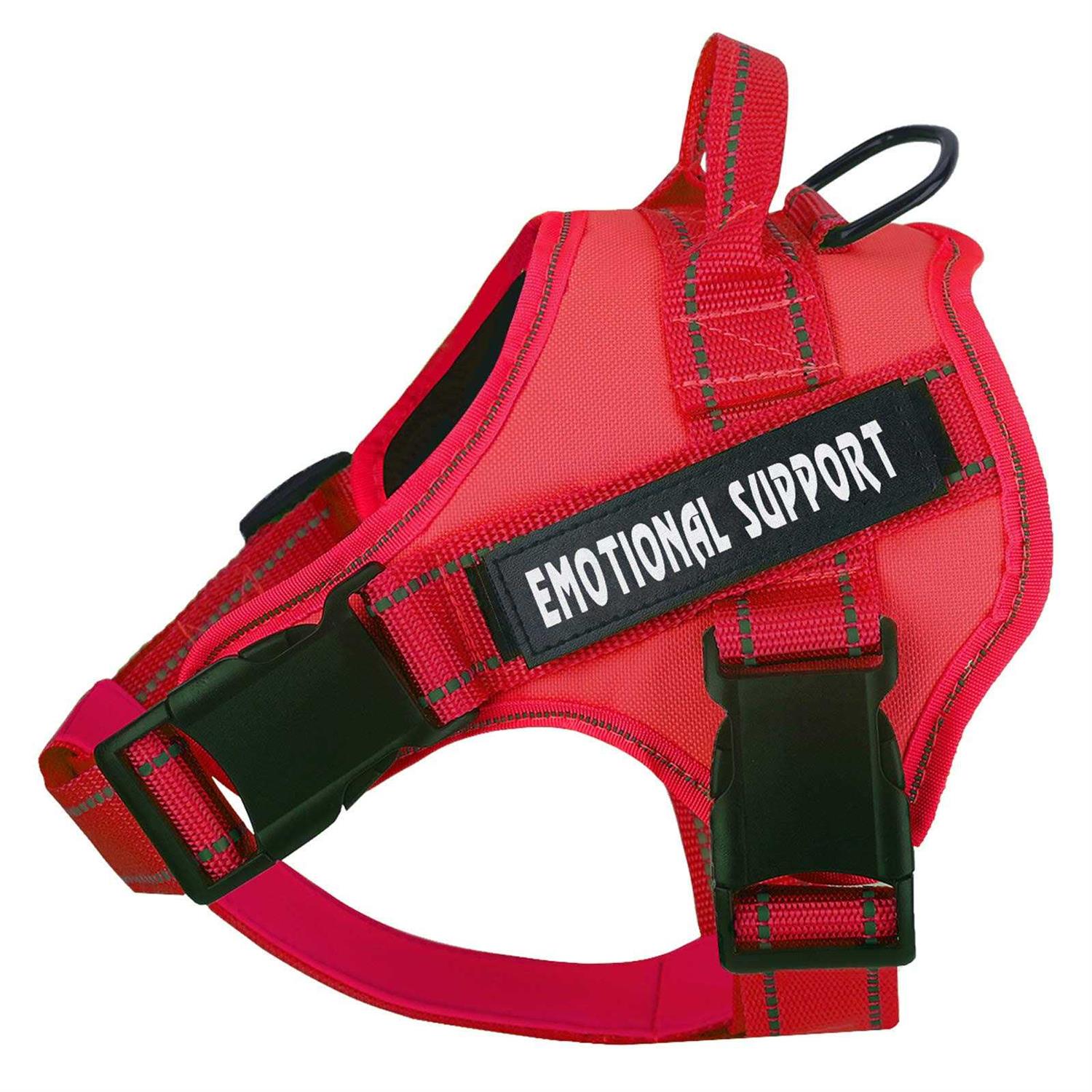 voopet Service Dog Harness,Emotional Support Pet Vest Harness,Reflective Breathable and Adjustable No-Pull ESA Dog Harness - Healthber