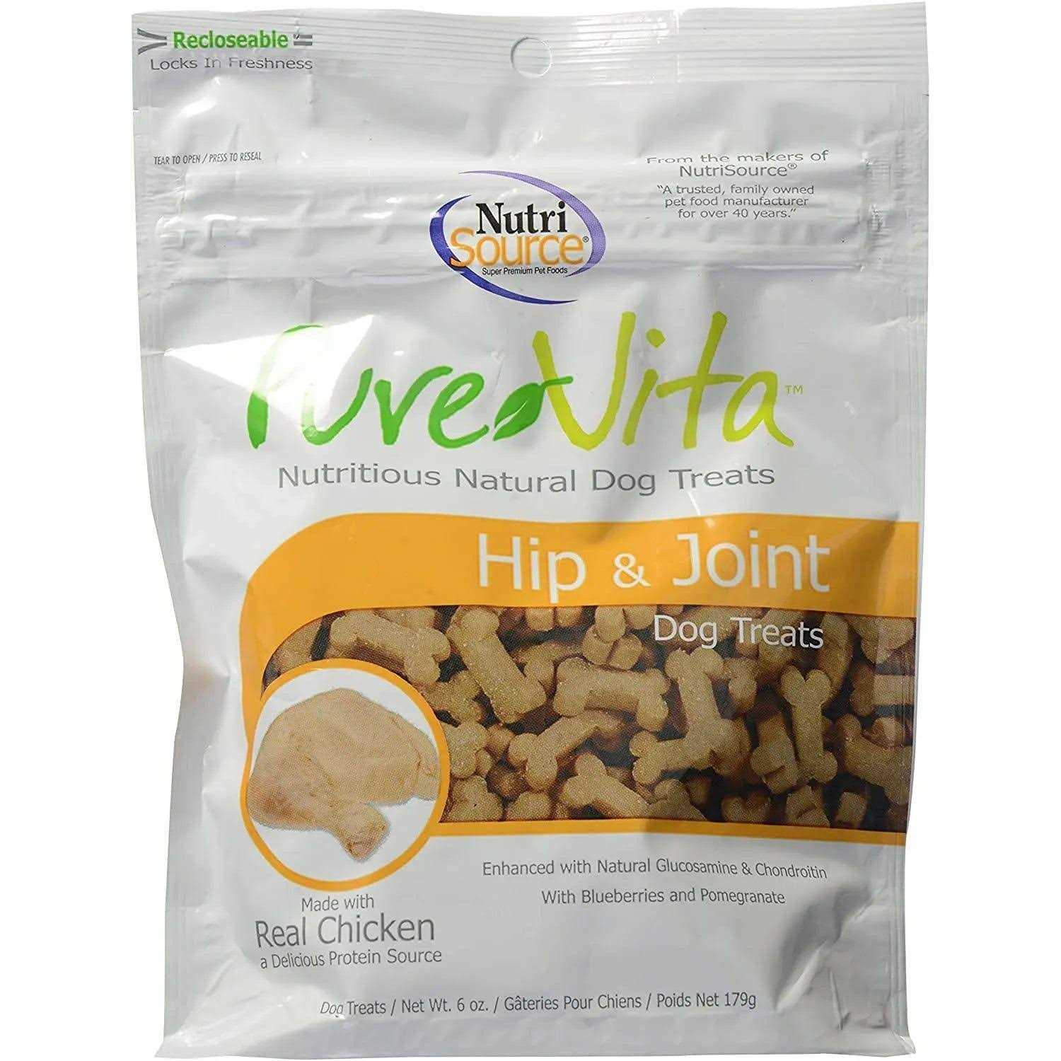 Pure Vita Dog Treats Hip & Joint 6 oz - Healthber