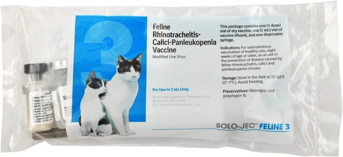 Solo-Jec Feline 3 Cat Vaccine, Single Dose - Healthber