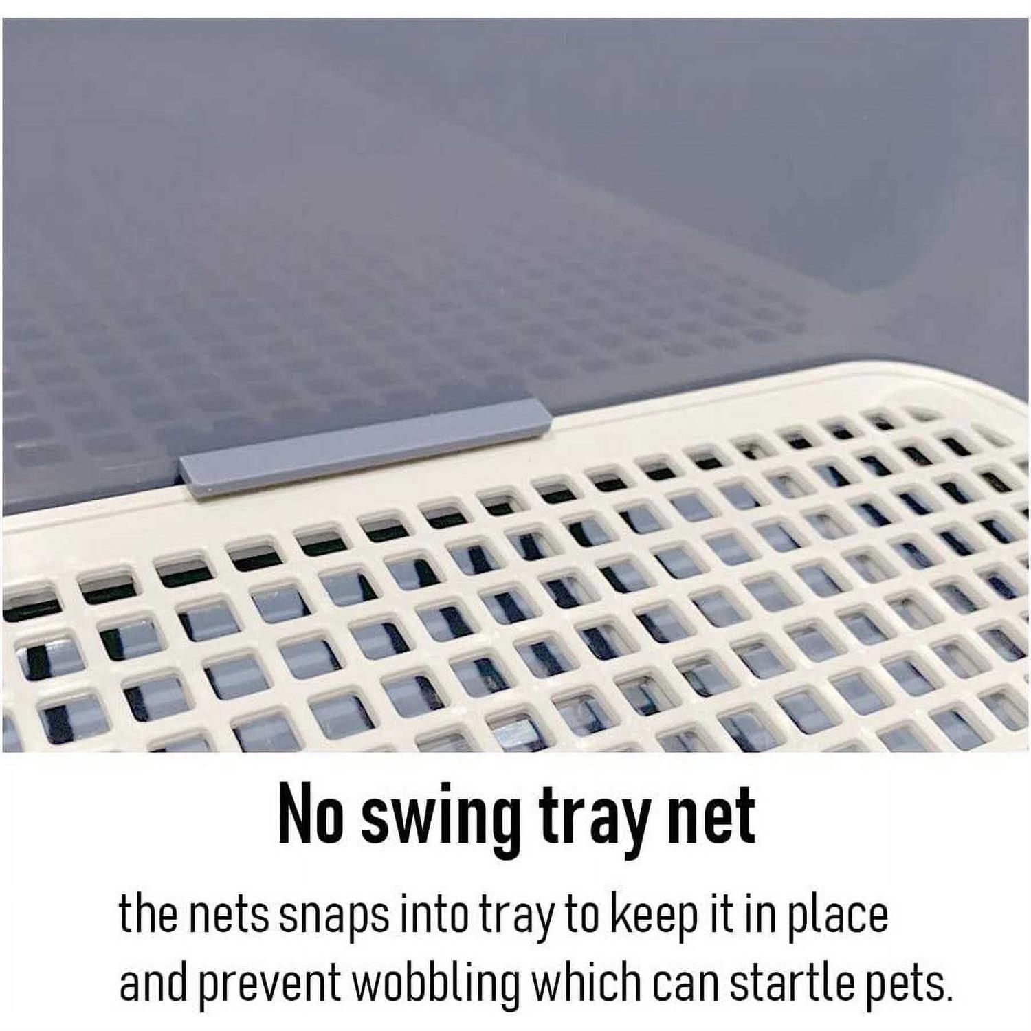 PS KOREA Indoor Dog Potty Tray with Protection Wall Every Side for No Leak, Spill, Accident - Healthber