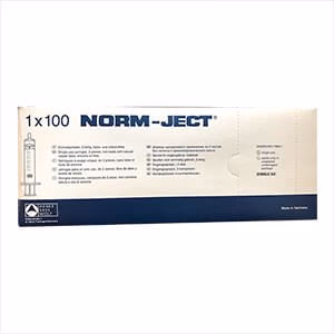 Rx Norm-Ject Syringe, Luer Slip Tip, 10 cc, 100 ct - Healthber