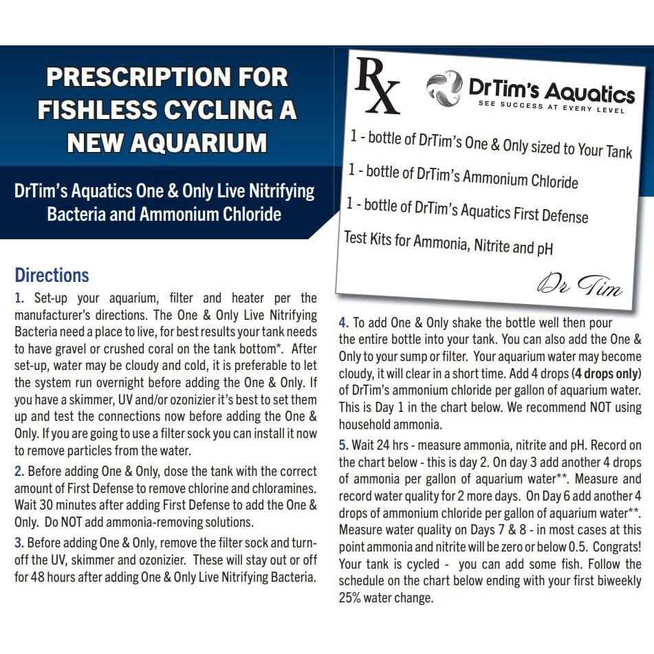 DrTim’s Aquatics s Aquatics Reef One and Only Nitrifying Bacteria - Healthber