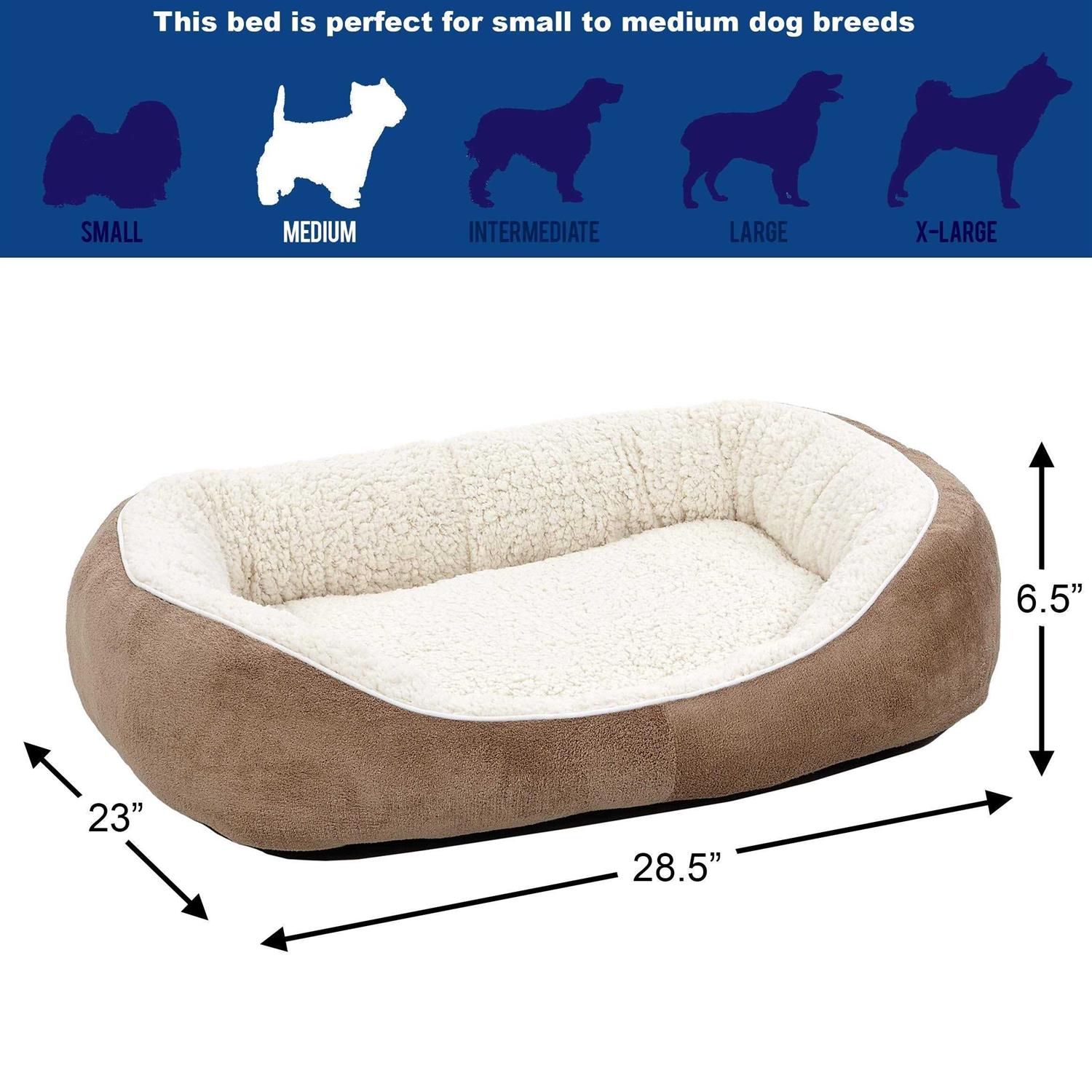 Midwest Medium Taupe Cuddle Bed - Healthber
