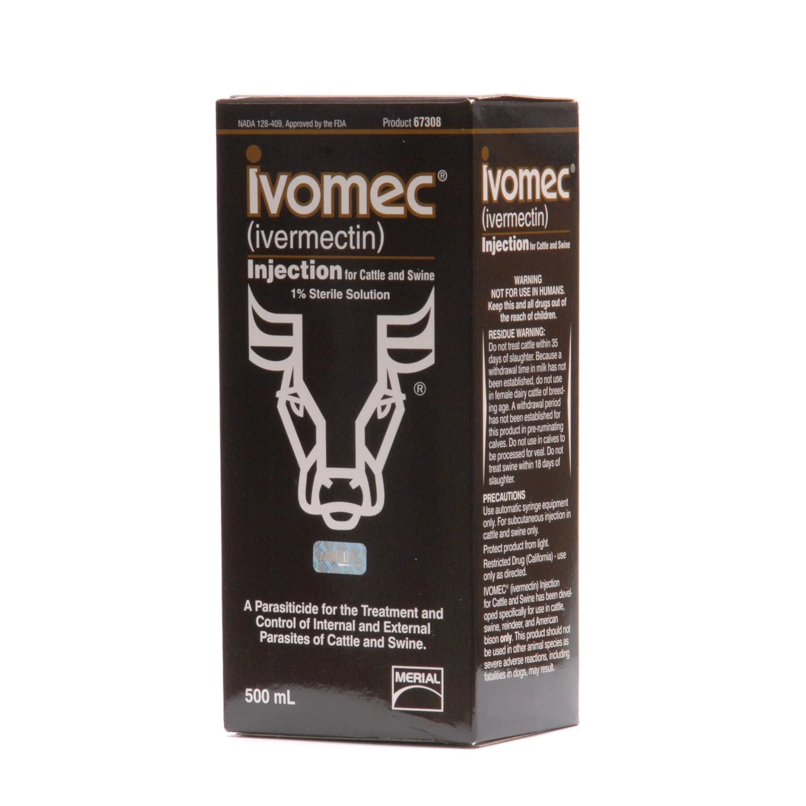 IVOMEC Injection (1%) Wormer for Cattle & Swine - Healthber