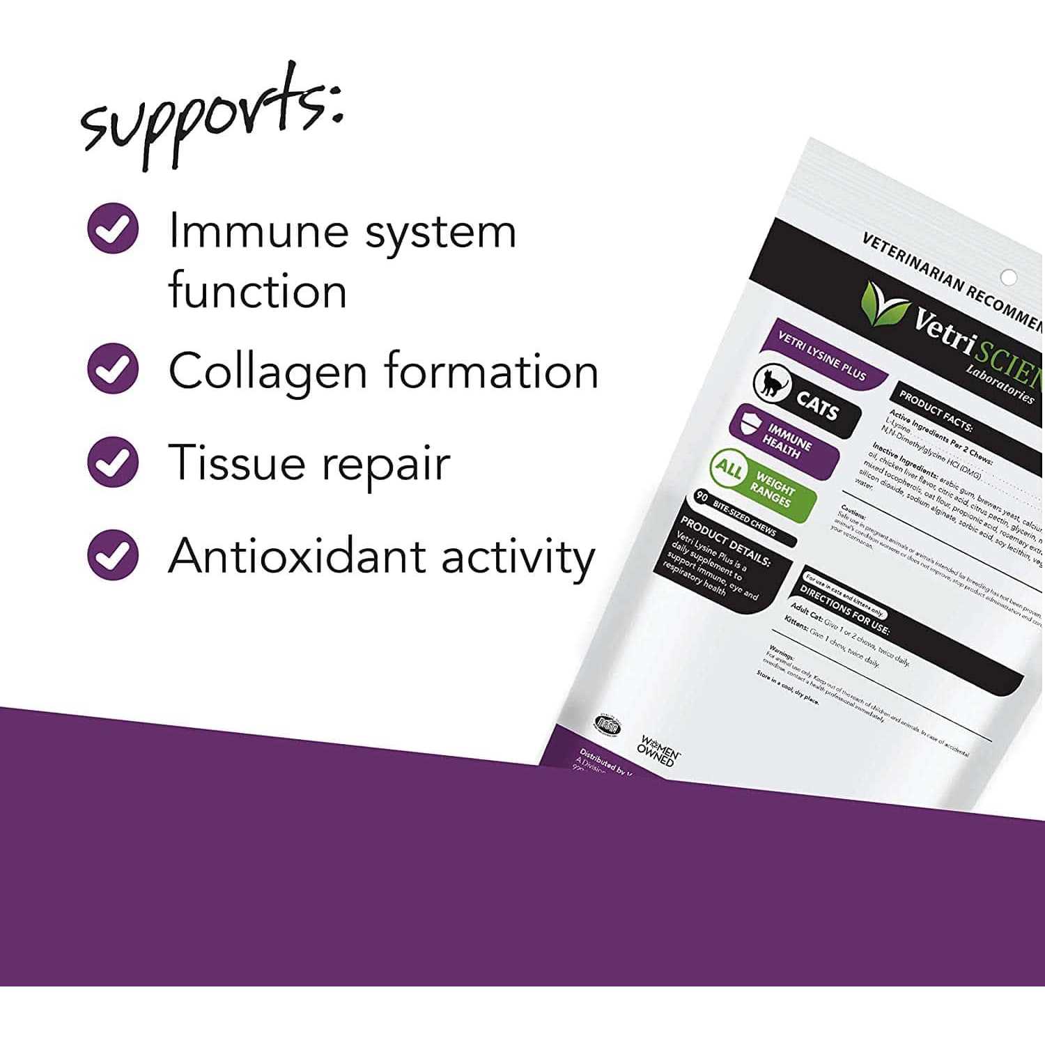 VetriScience Vetri Lysine Plus - Healthber
