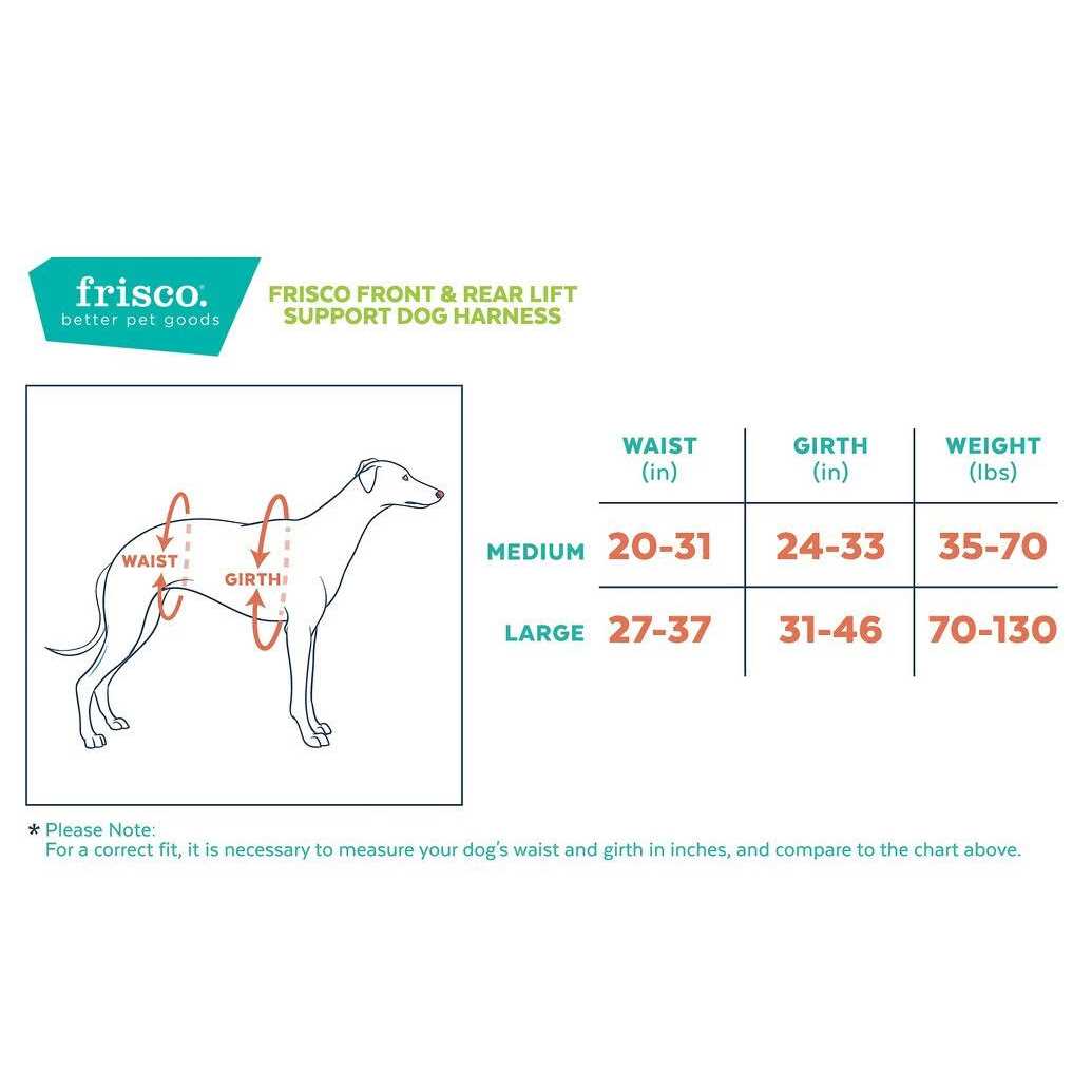 Frisco Front Rear Lift Handicapped Support Dog Harness - Healthber