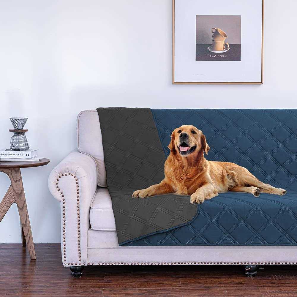 SUNNYTEX Waterproof & Reversible Dog Bed Cover Pet Blanket Sofa - Healthber