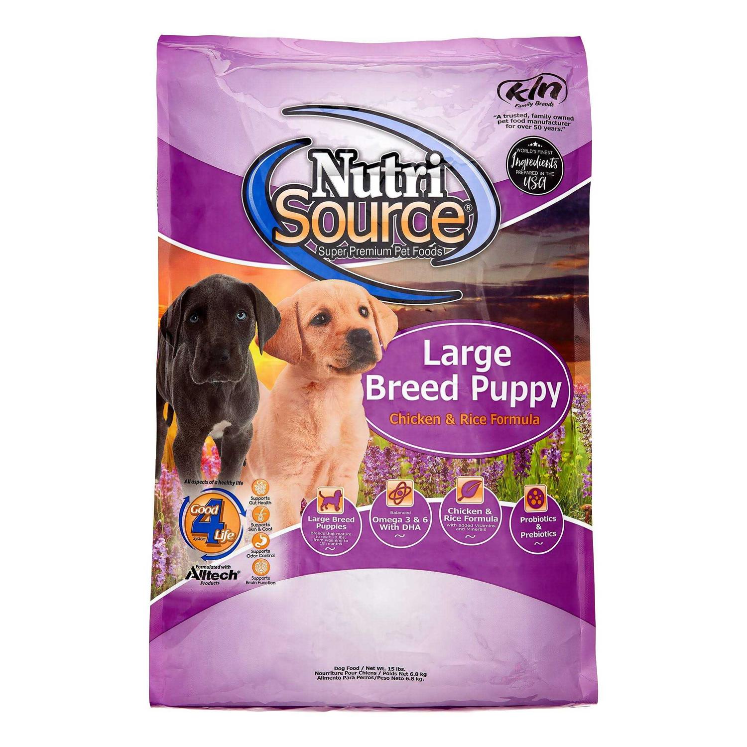 NutriSource Chicken Rice Large-Breed Puppy Dry Dog Food - Healthber